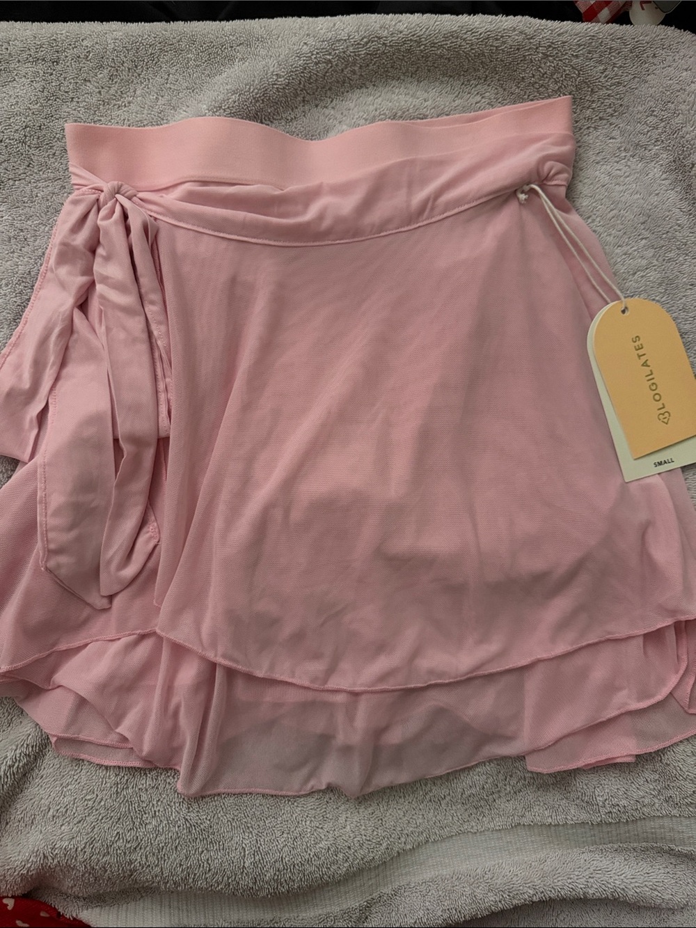Blogilates Light Pink Wrap Ballet Skirt